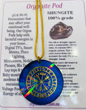 Shungite Orgonite Pod Necklace Holographic