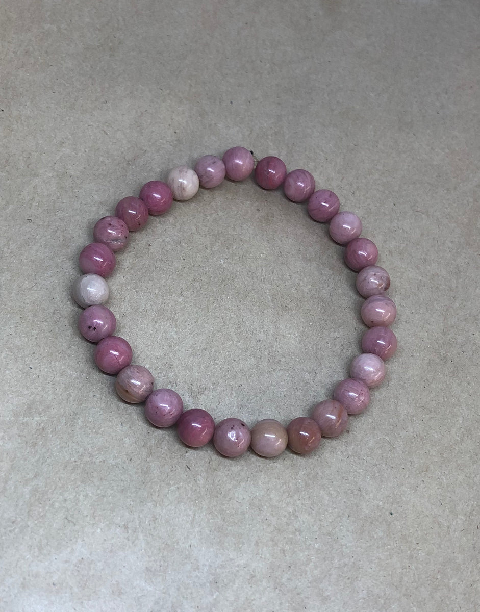 Rhodochrosite Crystal Beaded Bracelet Crystal Box Brisbane