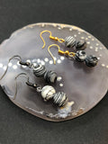Zebra Jasper Crystal Earrings