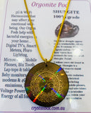 Shungite Orgonite Pod Necklace Holographic