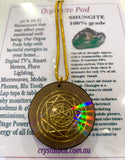 Shungite Orgonite Pod Necklace Holographic