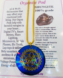 Shungite Orgonite Pod Necklace Holographic