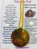 Shungite Orgonite Pod Necklace Holographic