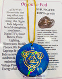Shungite Orgonite Pod Necklace Holographic