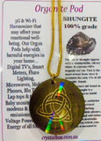 Shungite Orgonite Pod Necklace Holographic
