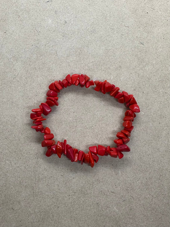 Red Coral Crystal Bracelet