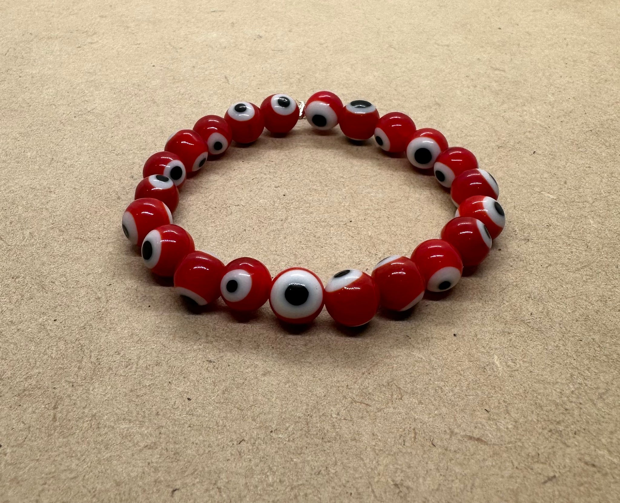 Red Evil Eye Beaded Protection Bracelet Crystal Box Brisbane