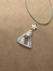Mother of Pearl and Pearl Pendant