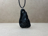 One Off Handmade Black Obsidian Pendant
