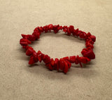 Red Coral Crystal Bracelet