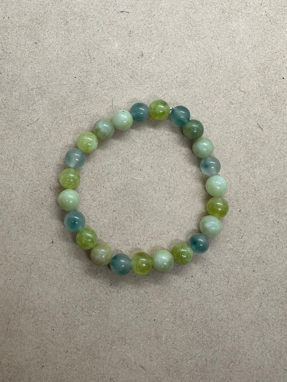 Mixed Green Jade Bracelet