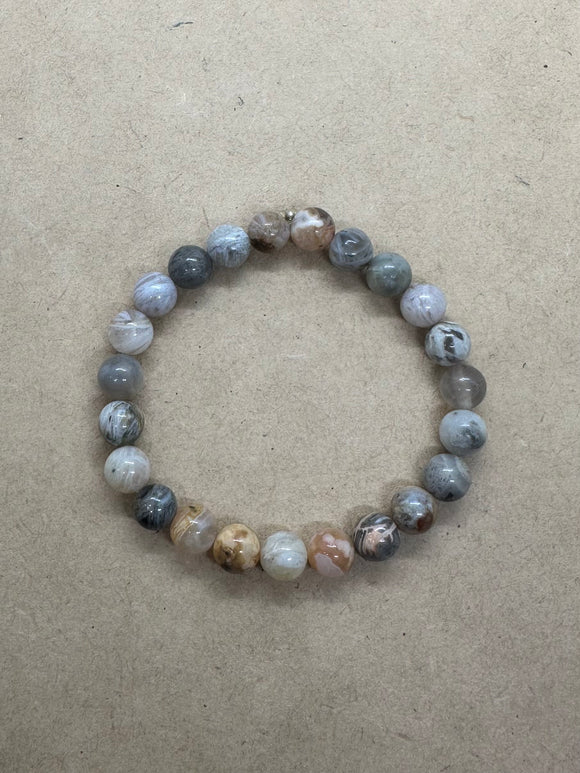 Botswana Agate Crystal Bracelet