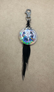 Bastet & Ankh Egyptian Keyring