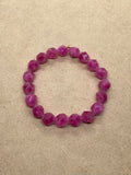 Pink Tourmaline Faceted Crystal Bracelet