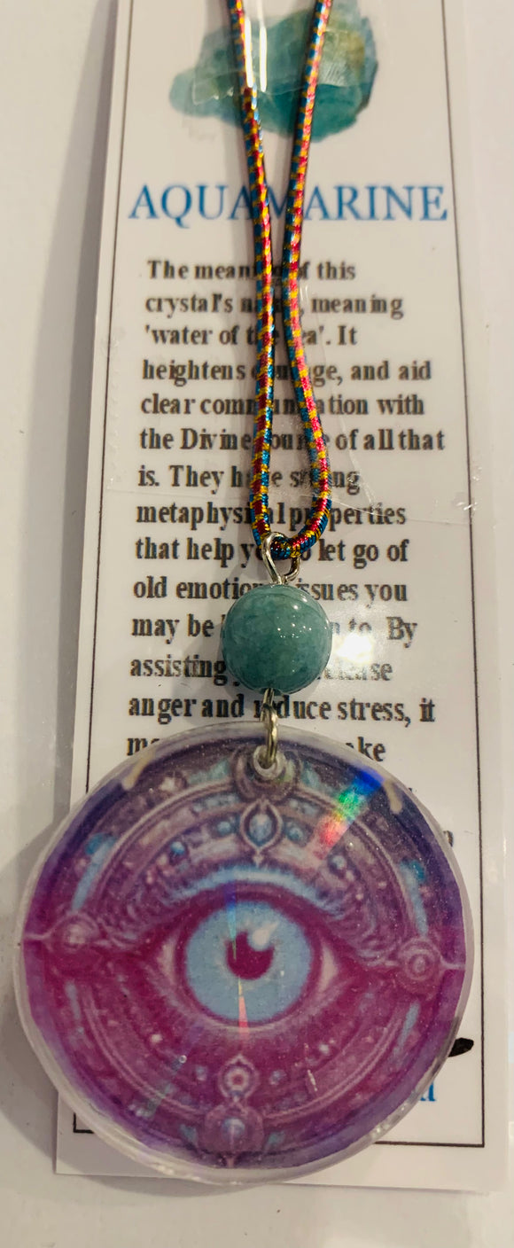 Holographic Evil Eye 🧿 Aquamarine