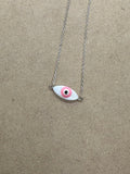 Mother of Pearl Evil Eye Necklace