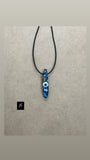 Imperial Jasper Crystal & Evil Eye Necklace