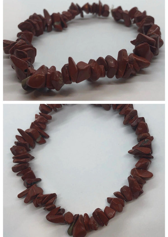 Red Jasper Crystal Chips Bracelet