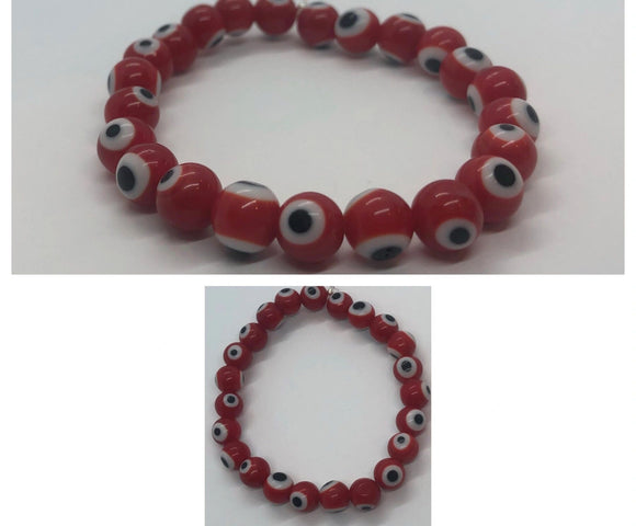 Red Evil Eye 🧿 Beaded Protection Bracelet