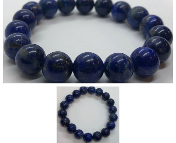 Lapis Lazuli Crystal Beaded Bracelet