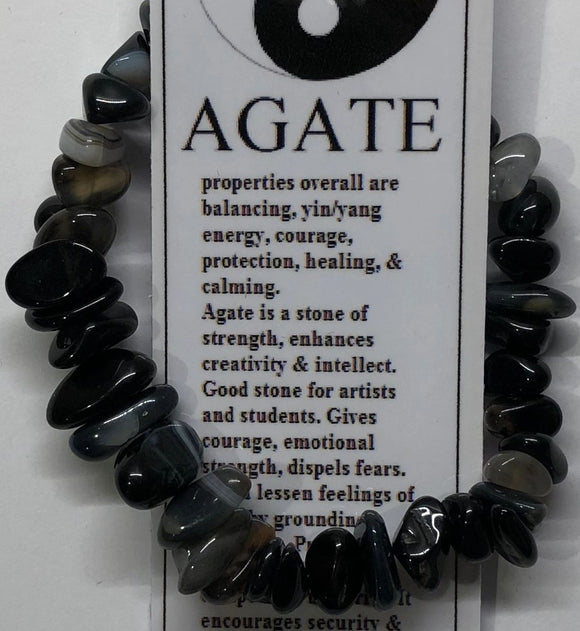 Black & White Agate Bracelet