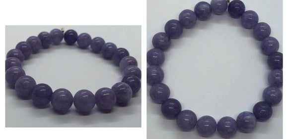 Lepidolite Crystal Beaded Beads Bracelet