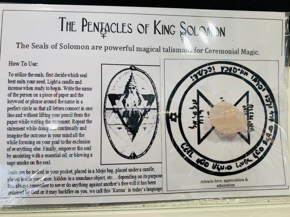 King Solomon Seal for Love & Admiration