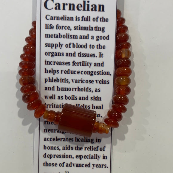 Carnelian stretch Bracelet 7