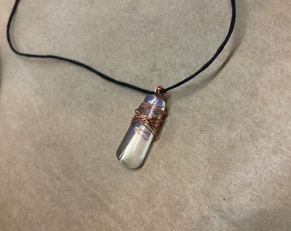 Opalite Crystal Wired Pendant