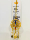 Tree of Life Chakras with Citrine Crystal Necklace