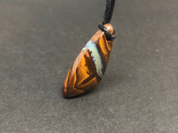 Polished Boulder Opal Pendant 1