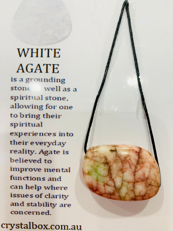 White Agate Necklace 1