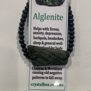 Alglenite Bracelet with Mala beads 25