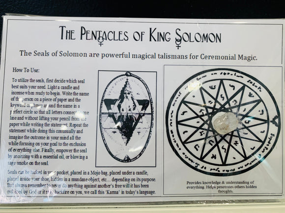 King Solomon Seal for Clarity on a Situation
