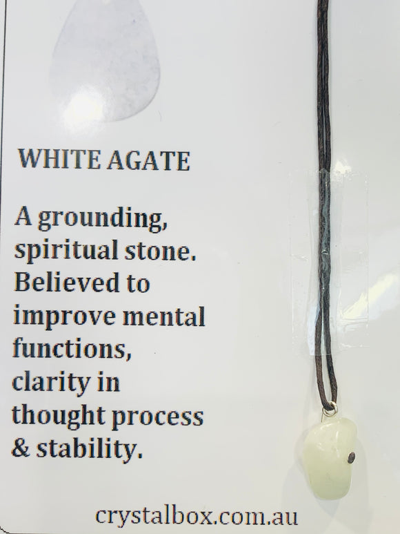 White Agate Necklace 3