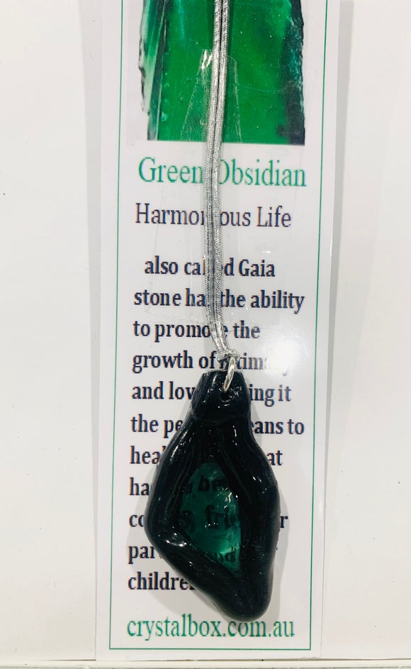 Green Obsidian Crystal 4