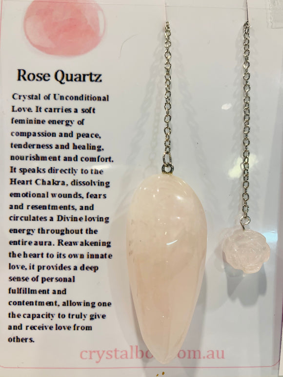 Rose Quartz Pendulum