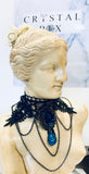 Black Lace Choker with Chain
