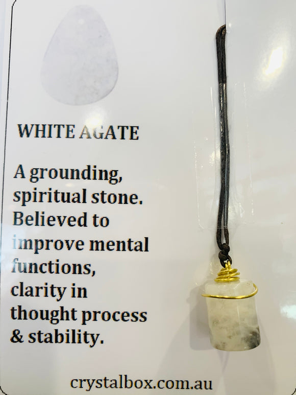 White Agate Necklace 2