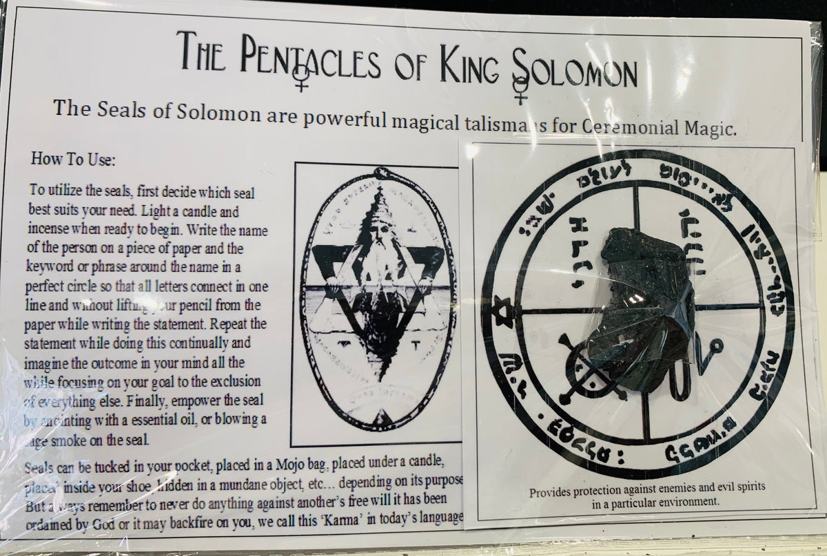 King Solomon Seal for Protection Against Enemies & Evil Spirits ...