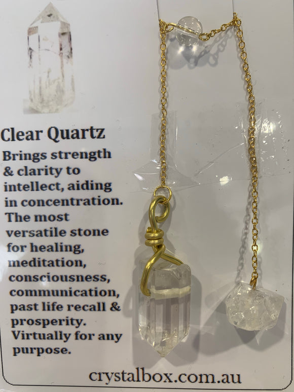 Clear Quartz Pendulum 1