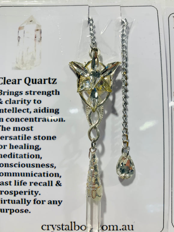 Angel Clear Quartz Pendulum