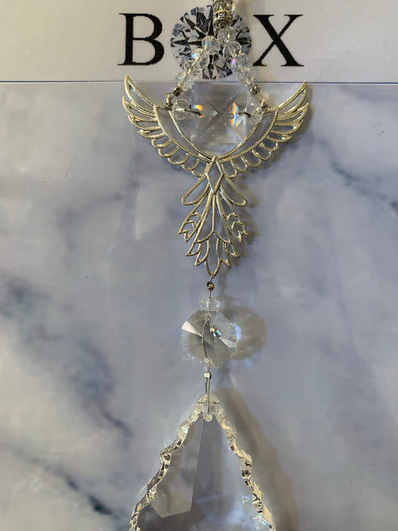 Clear Crystal Eagle Sun catcher