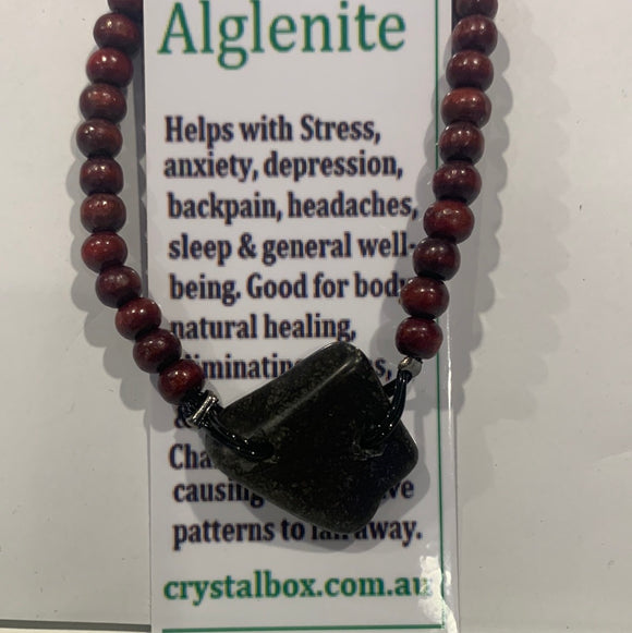 Alglenite bracelet with Mala beads 24