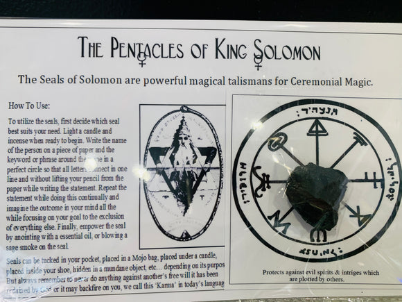 King Solomon Seal for Protection against Evil – Crystal Box