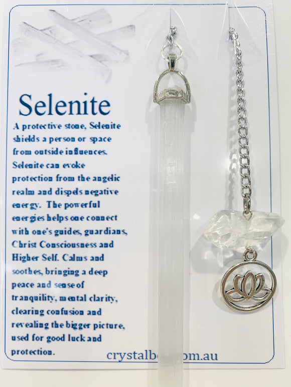 Selenite Pendulum 2