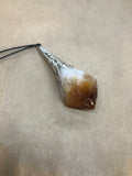 Raw Natural Citrine Crystal Pendant