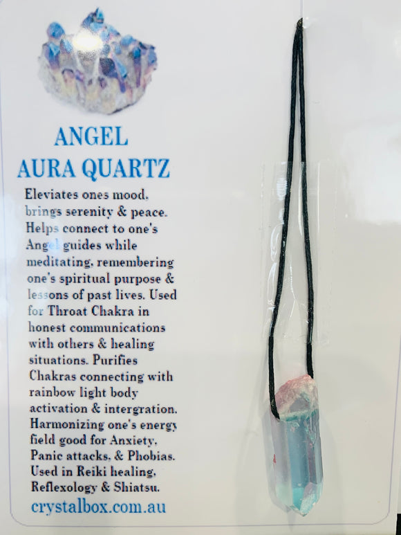 Angel Aura Quartz Necklace 1