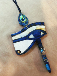 Eye of Horus Necklace with Imperial Jasper