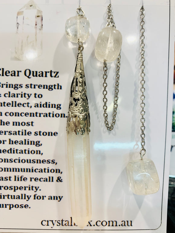 Clear Quartz Pendulum 3